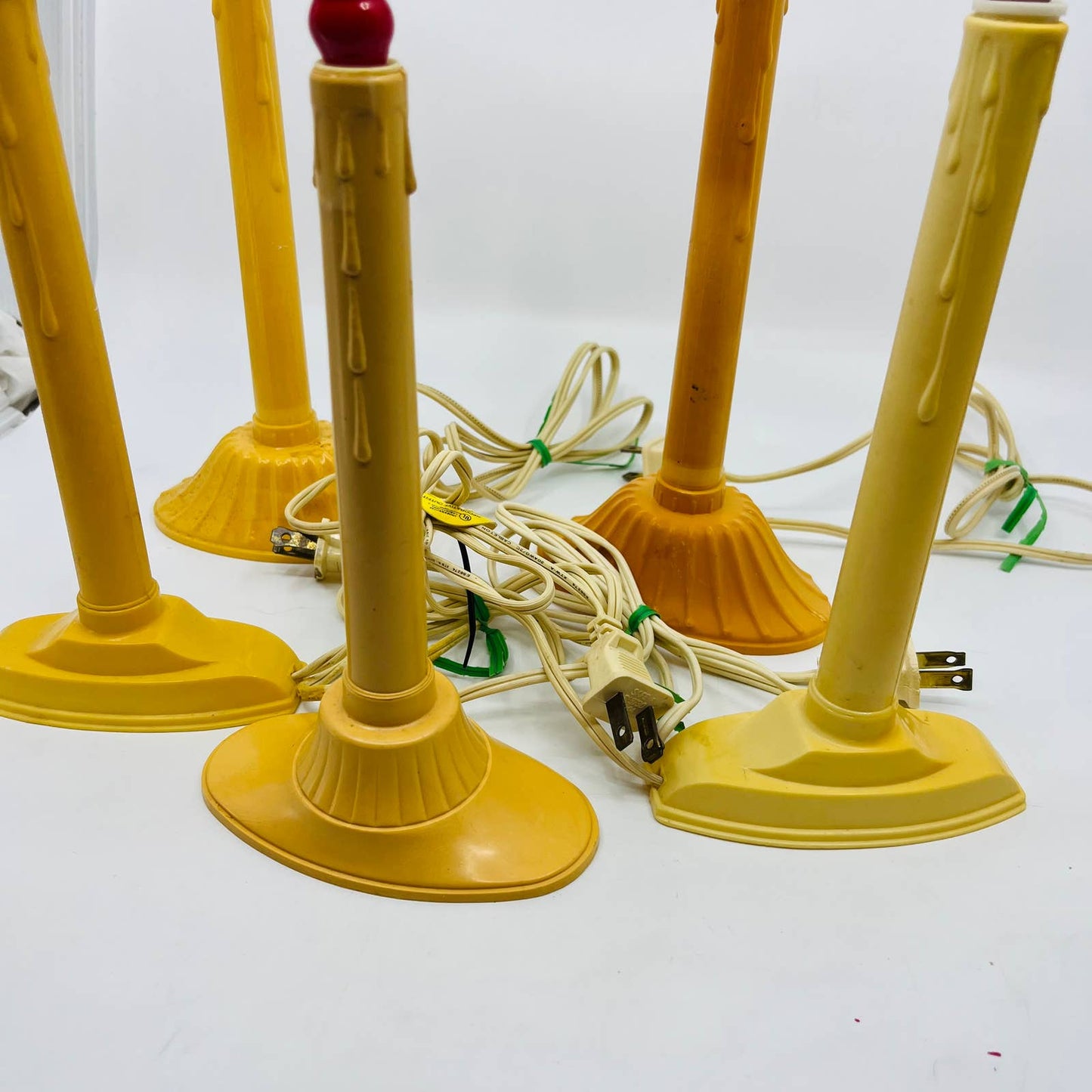 VTG Set of 6 Christmas Electric Plastic Drip Candle Candolier w/ Bulbs WORKS TB1