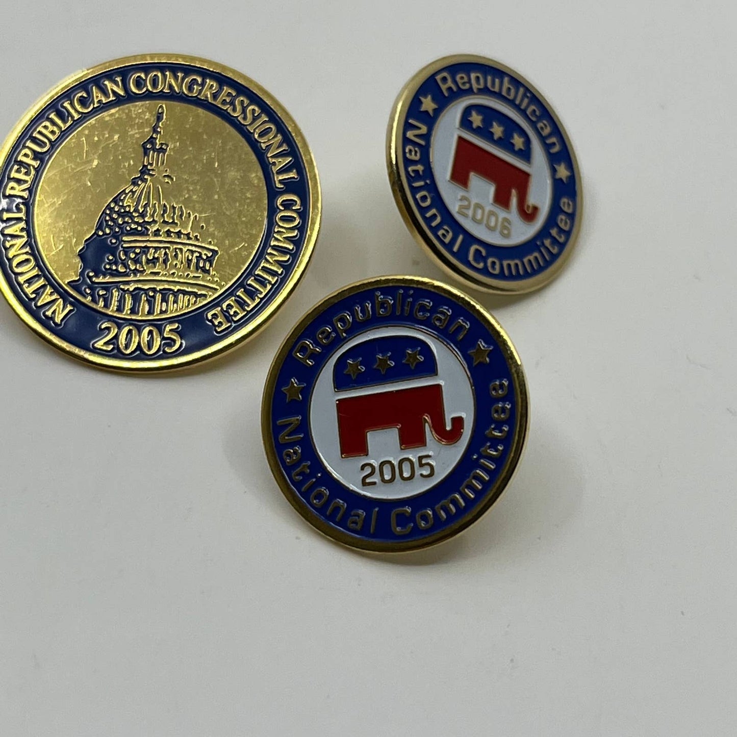 2005-2007 RNC Republican National Congressional Committee Pinback Button Set SC4