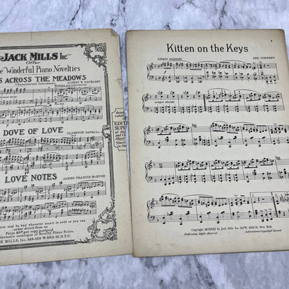 Vintage Sheet Music Kitten on the Keys Zez Confrey's Novelty Piano Solos TI1