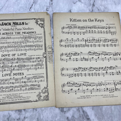 Vintage Sheet Music Kitten on the Keys Zez Confrey's Novelty Piano Solos V39-4