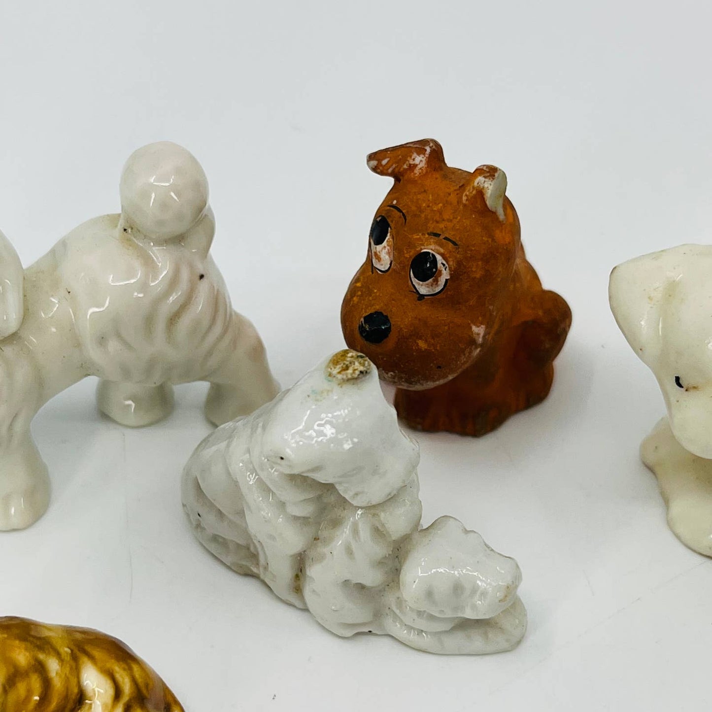 HUGE Lot of 11 Mini Dog Figurines Porcelain Ceramic 1 - 3” TC5