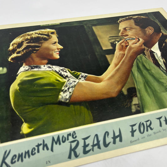 1956 Reach for the Sky Kenneth Moore 11x14 British Lobby Card 3 FL4