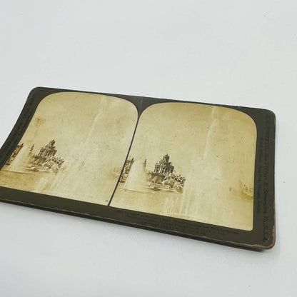 1904 Stereoview Card Fountains in Grand Basin St Louis Worlds Fair Exposition