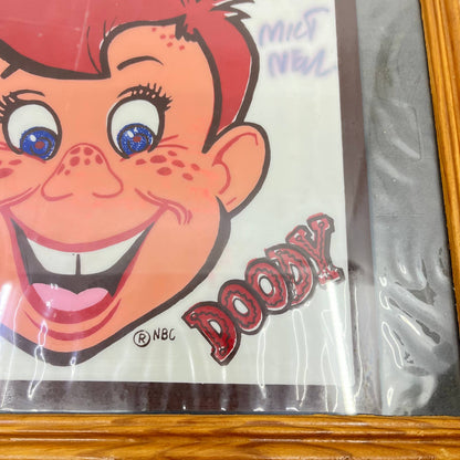 Vintage Howdy Doody Framed Print Autographed by Cast Members 12x15” TE5
