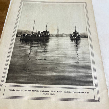 Rare WWI Swedish Magazine: War Pictures From All Fronts September 1917 B1