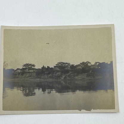 1903 Original Sepia Photograph Scene on the River Grijalva Tabasco Mexico AC7