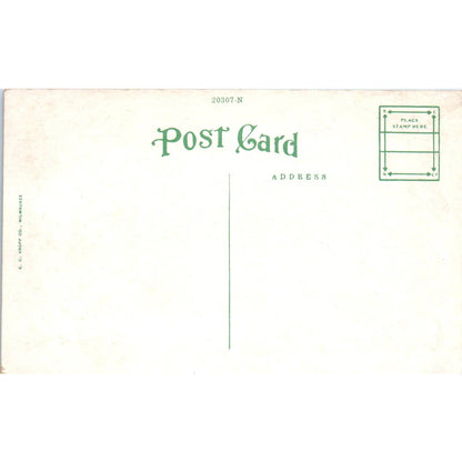 1918 WWI US Army Doughboys Christmas Original Postcard TK1-26