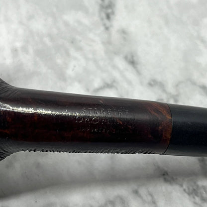 Vintage Dr. GRABOW Sandblasted Starfire Briar Tobacco Smoking Pipe TJ9-2