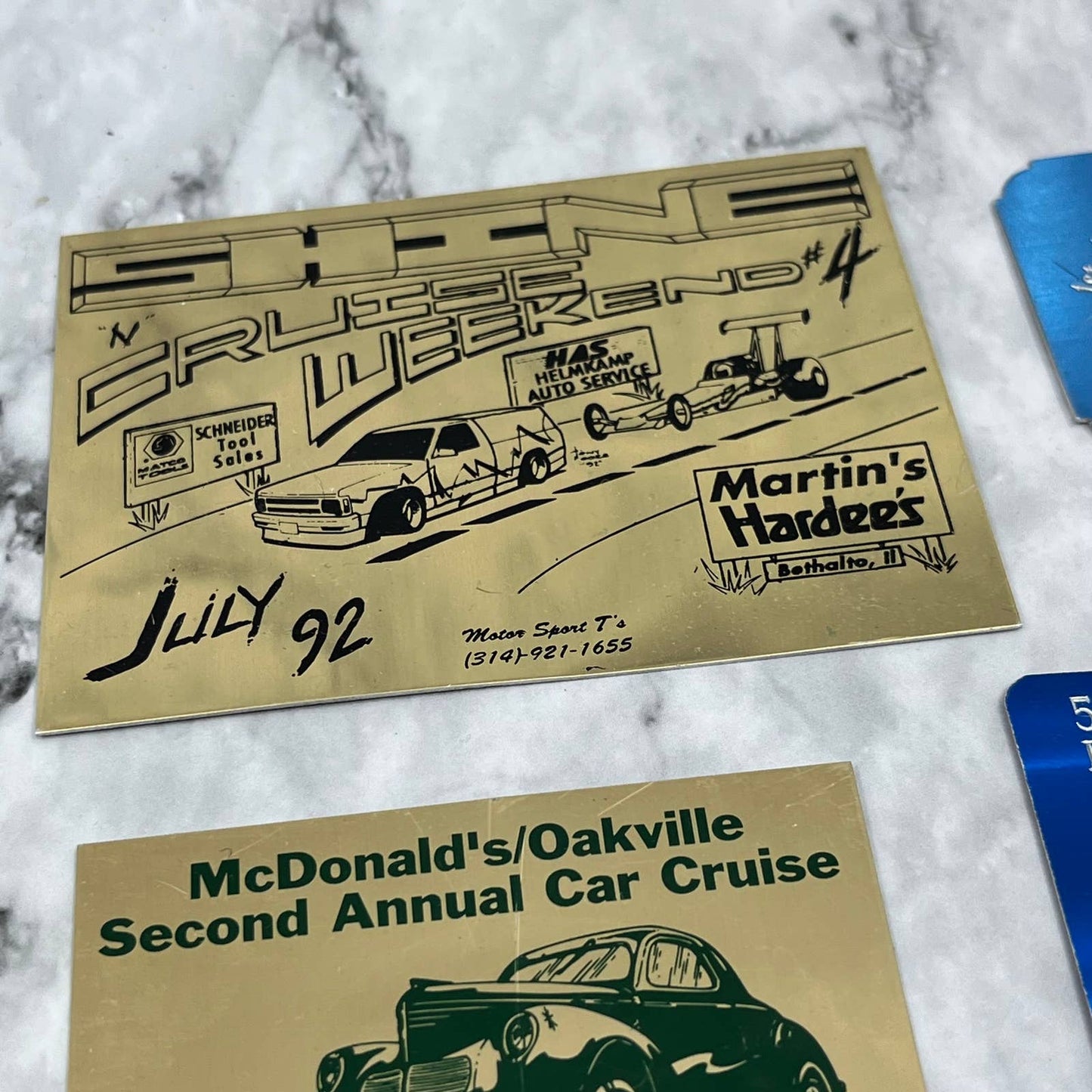 1990s Lot of 9 Missouri Classic Car Show Placards SF1