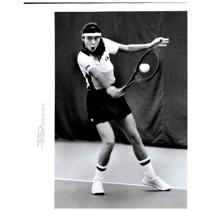 1983 Original Press Photo Women's Tennis Hu Na Japan ~8x10" AD2-2