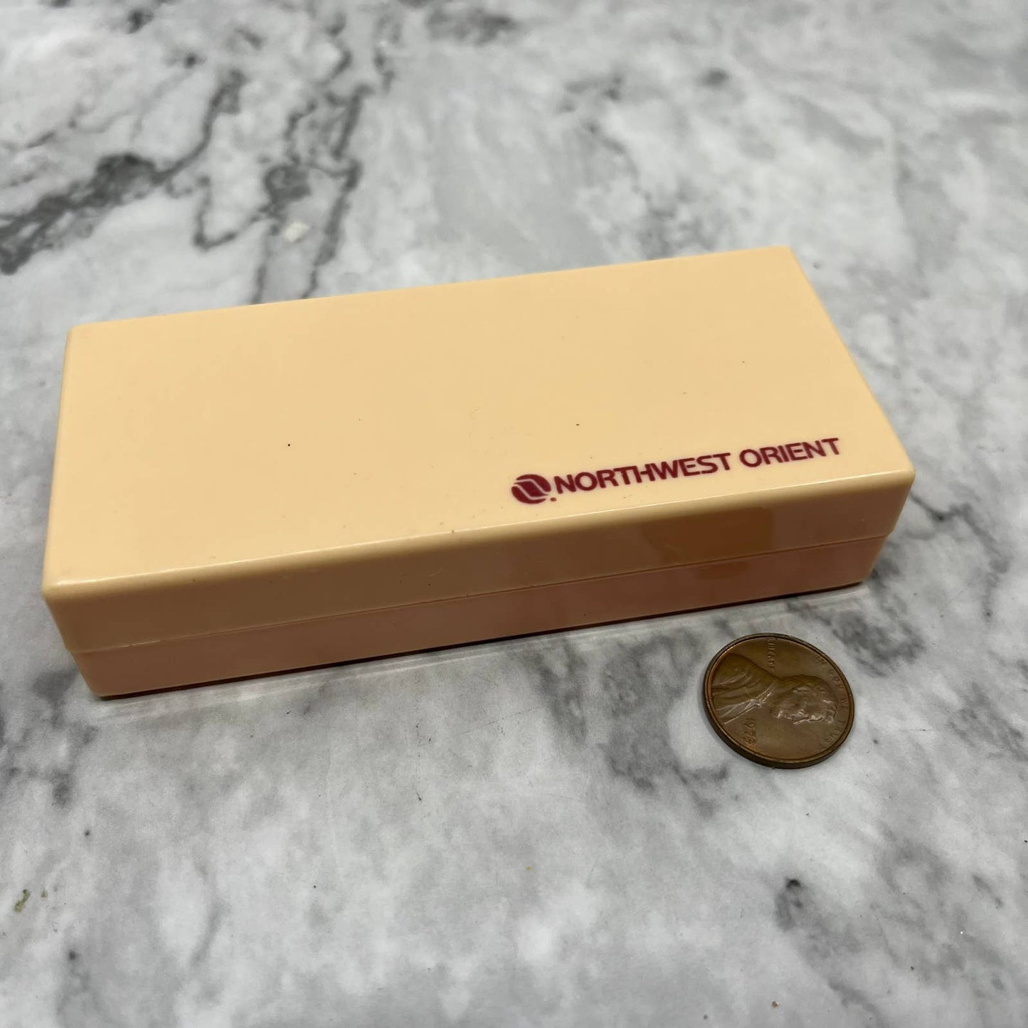 Vintage Northwest Orient Airlines Toothbrush Box TK1