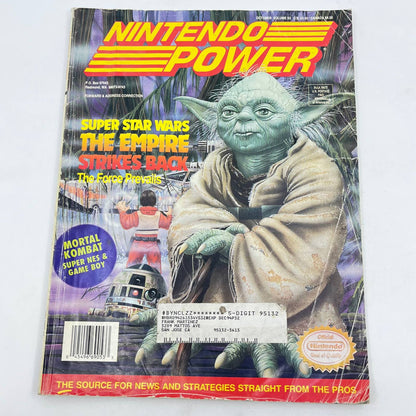 Nintendo Power Magazine Vol 53 October 1993 Star Wars Empire W/ POSTER TE9