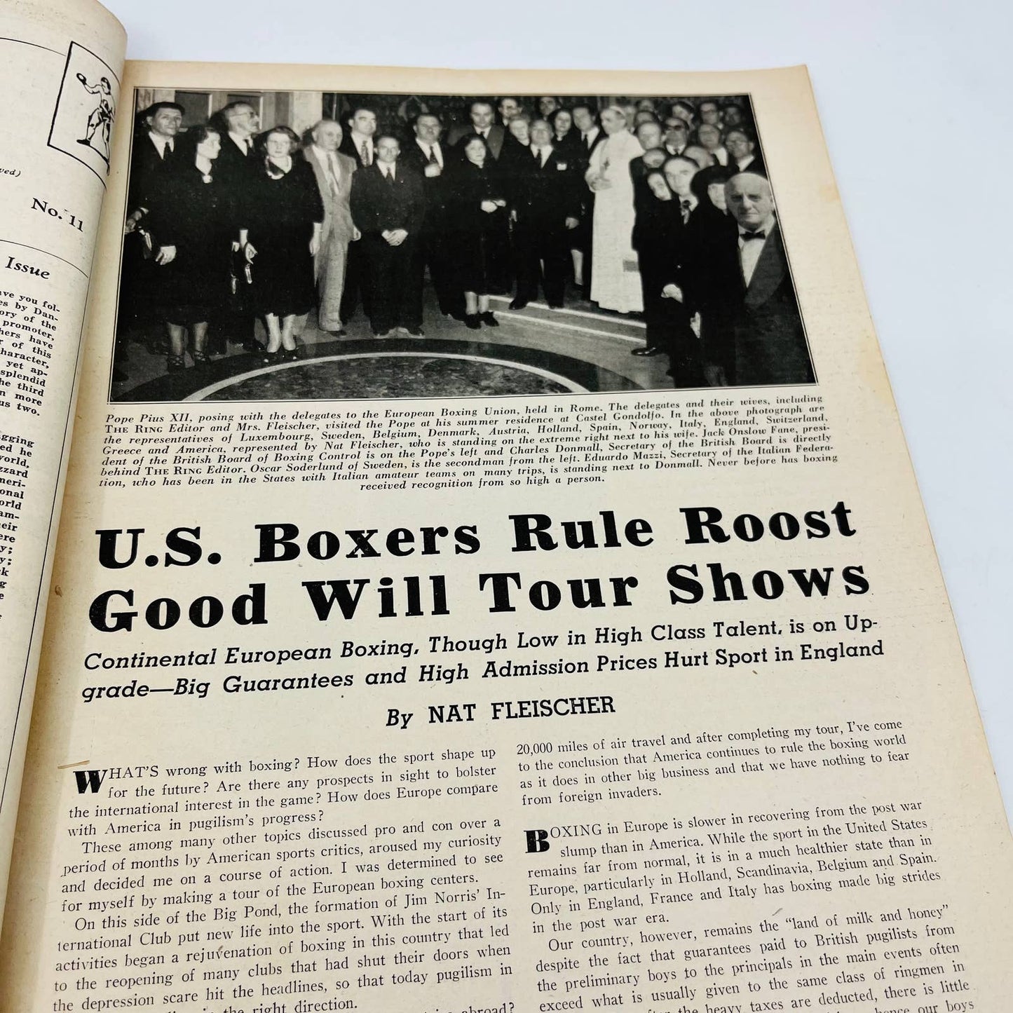 1949 Dec - The Ring Boxing Magazine – Sugar Ray Robinson Cover TA5