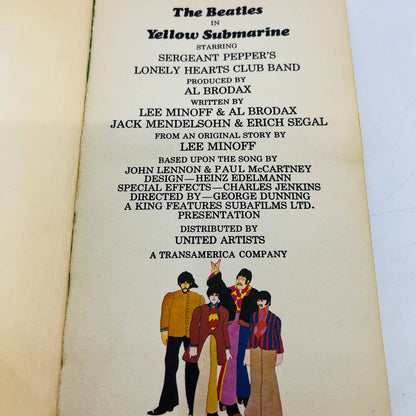 1968 Max Wilk THE BEATLES YELLOW SUBMARINE Signet 1st Printing book TA8