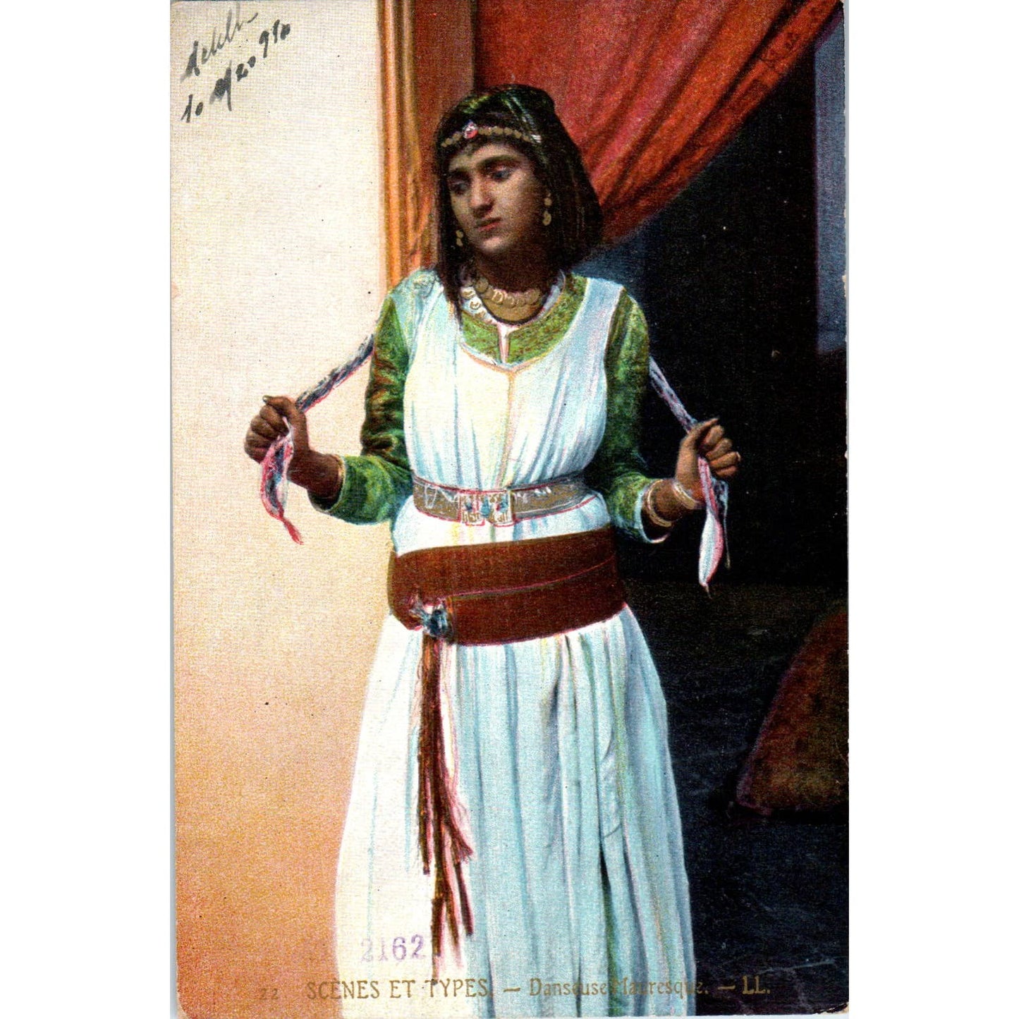 Scenes Et Types Danseuse Mauresque c1910 People from Maghreb Postcard TK1-26