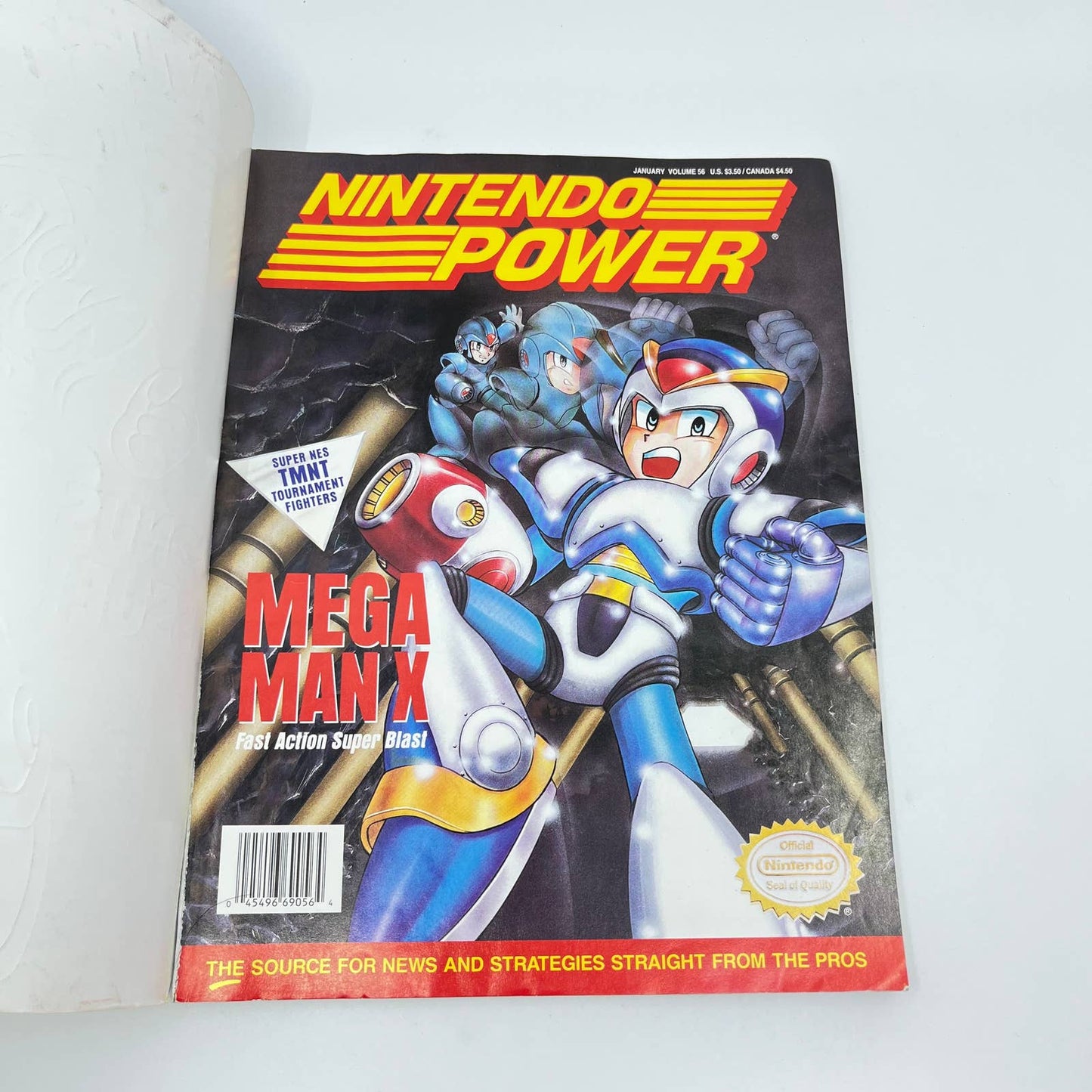 Nintendo Power Volume 56 Bonus Issue Megaman X Silver Cover WITH POSTER TE9