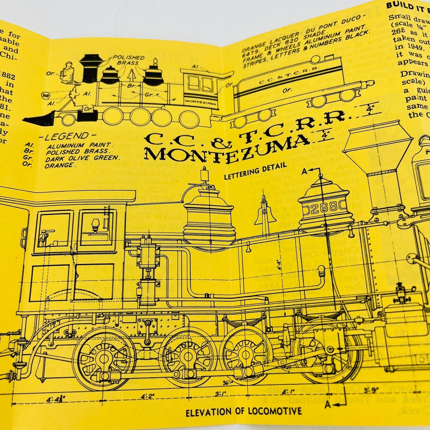 1949 Time Table Cripple Creek & Tin Cup Railroad-Chicago Railroad Fair C5