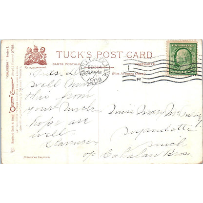 Coaching Horse & Carriage 1909 Raphael Tuck Oilette Original Postcard TK1-P17