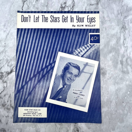 Don't Let The Stars Get In Your Eyes Perry Como 1952 Sheet Music TK2-SM2