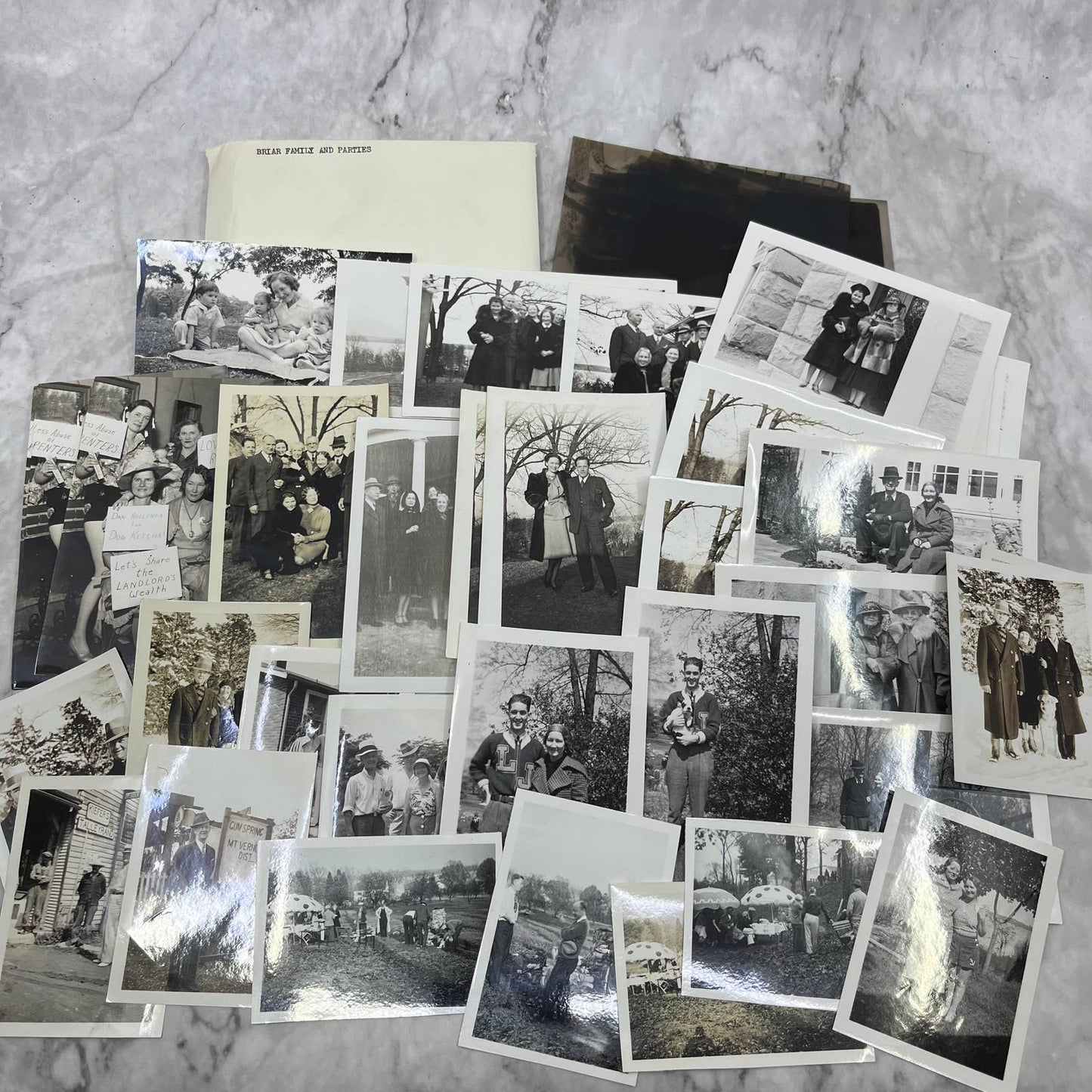 c1938 Collection of Photos & Negatives Briar Family, Virginia Area TJ9-PG6