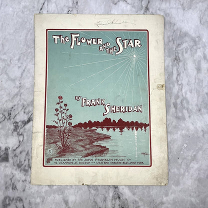 The Flower and the Star Frank Sheridan 1904 Sheet Music TK2-SM2