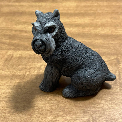 1984 Animal Classics Black Schnauzer Scottie Terrier Dog Figurine 4x3 SD5