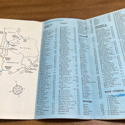 1965 New York World’s Fair Triborough  Map Fold Out Book 23x17 Robert Moses A7