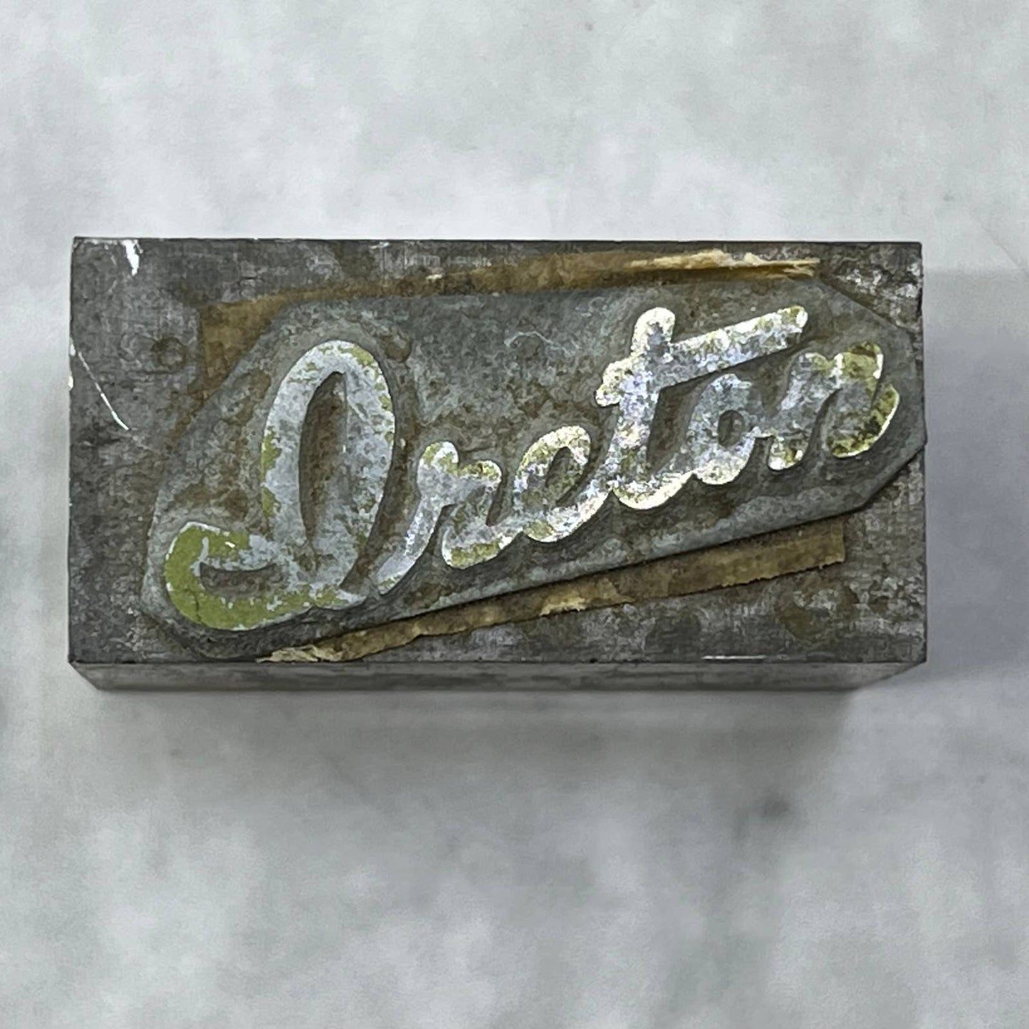 Vintage Printing Letterpress Printers Block Plate IRETON TJ518