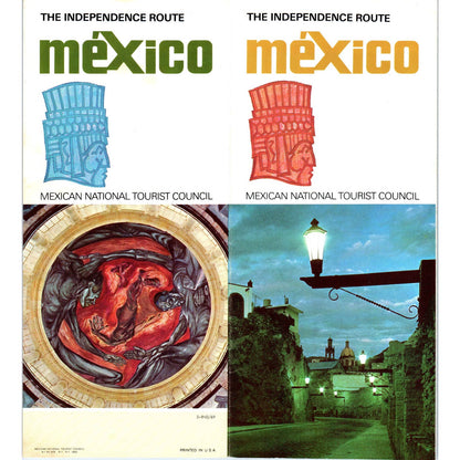 1960s The Independent Route, Mexico Tourist Fold Out Brochure SF3