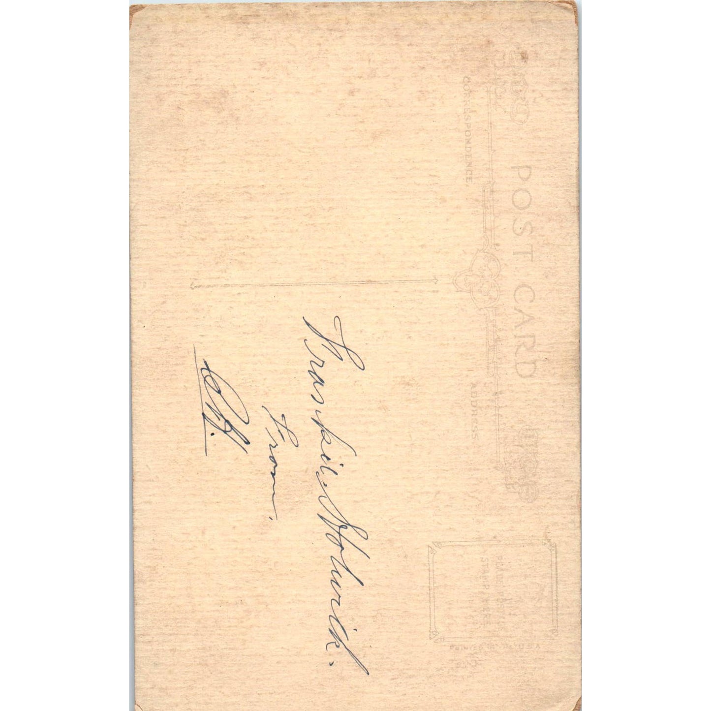 WWI c1917 Army Soldier Doughboy Cartoon Wall Original Postcard TK1-28