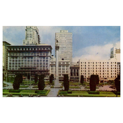 Vintage Postcard - Union Square San Francisco California AD9
