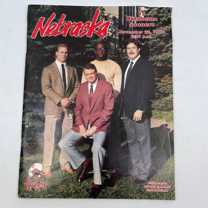 1986 Nebraska Cornhuskers vs. Oklahoma Gameday Football Program TH6