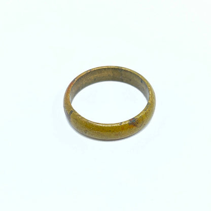 Antique Solid Brass Men's Wedding Band Ring Size 9 SD6