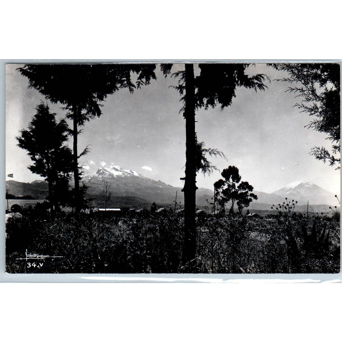 Mexico Iztaccihuatl Mountain Mexico - Original RPPC Postcard TJ7-MP