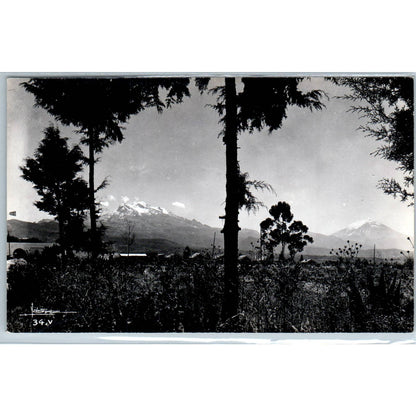Mexico Iztaccihuatl Mountain Mexico - Original RPPC Postcard TJ7-MP