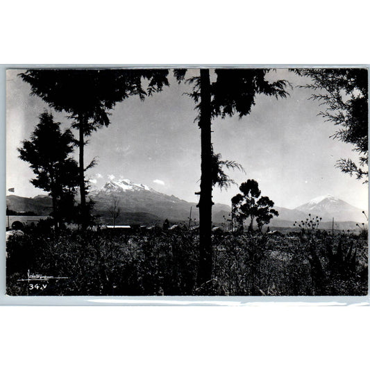 Mexico Iztaccihuatl Mountain Mexico - Original RPPC Postcard TJ7-MP