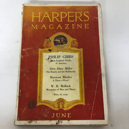 Harper's Magazine - June 1920 Philip Gibbs, Alice Miller, Brander Many Ads