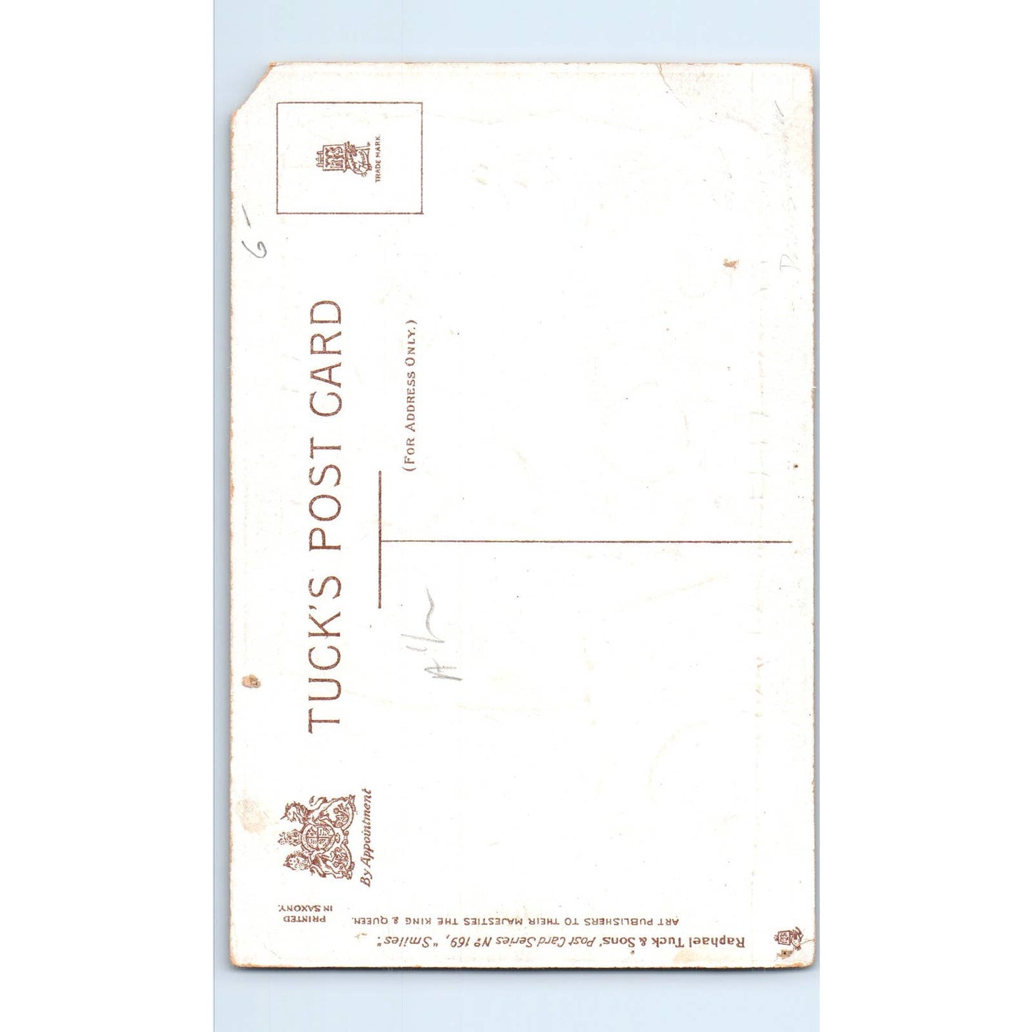 Smile When You Fail Raphael Tuck Original Postcard TK1-P14