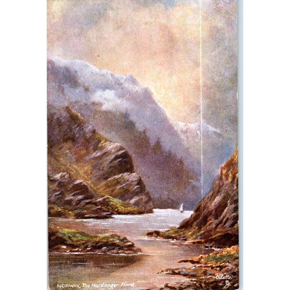 Norway - The Hardangerfjord Raphael Tuck Oilette Original Postcard TK1-P17