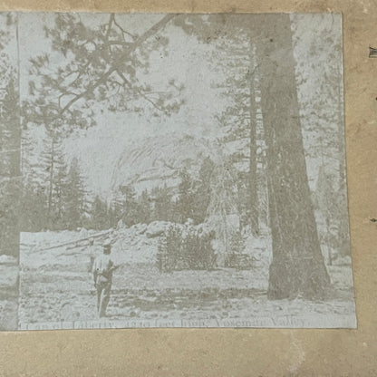 Cap of Liberty Yosemite Valley CA c1880 Antique Stereoview Card H2-3