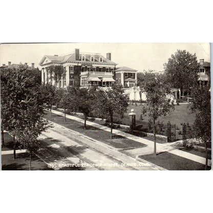 1235 Beautiful Residence Street Denver Colorado RPPC Original Postcard TK1-28