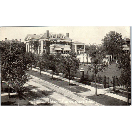 1235 Beautiful Residence Street Denver Colorado RPPC Original Postcard TK1-28