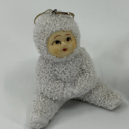Vintage 2.5” Snow Babies Christmas Tree Ornament Set of 2 SA1