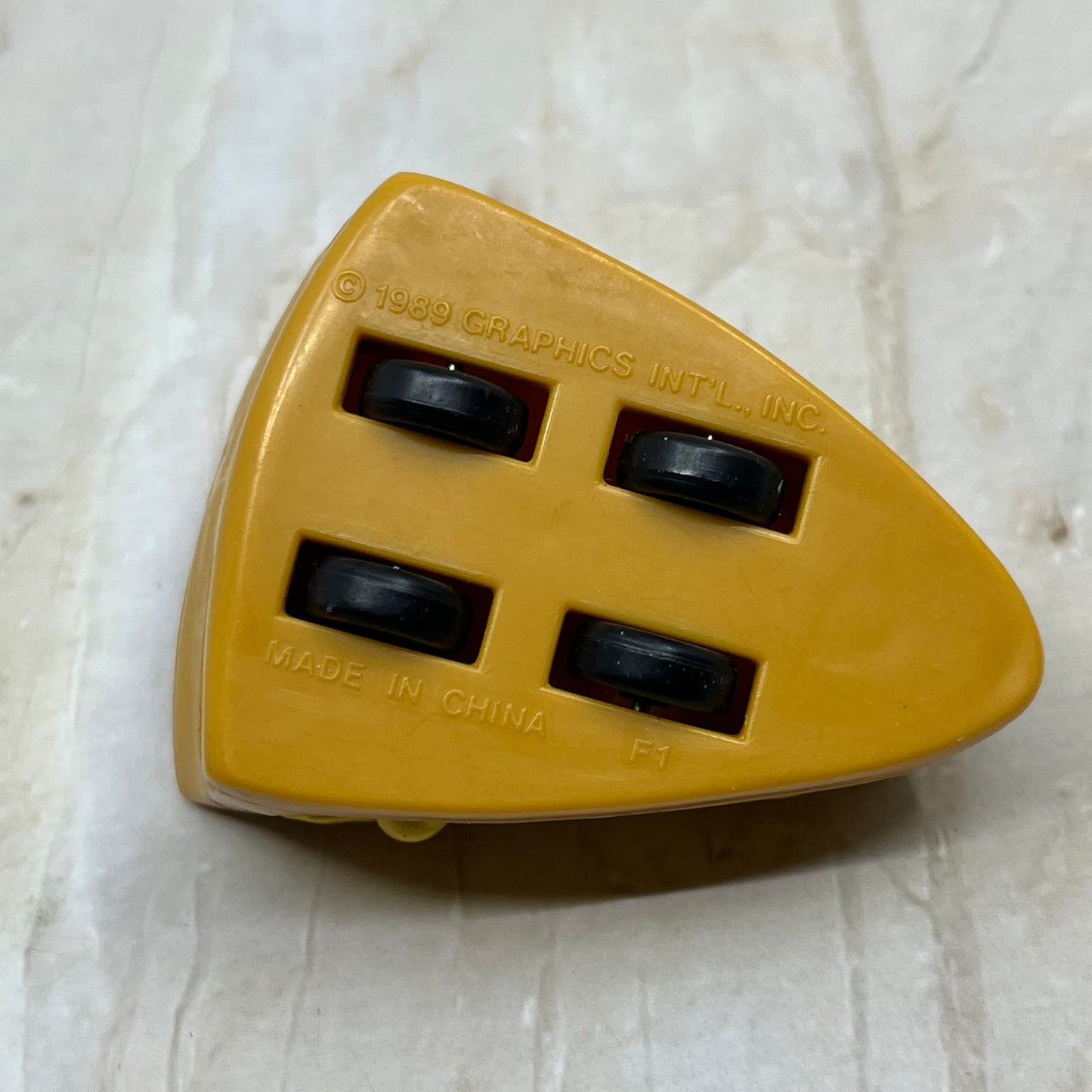 Burger King Kids Club Toys Lickety Splits Apple Pie Rolling Racer 1989 TC9-T2