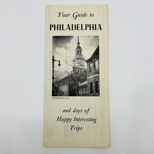 1939 Philadelphia PA Fold Out Brochure & Map for World’s Fair Tourists B6