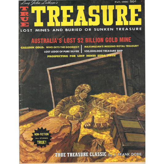 Long John Latham's True Treasure Magazine Mining Metal Detecting Fall 1966 M5