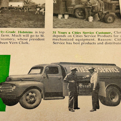 Vintage Advertisement CITIES SERVICE Quality Petroleum Peoducts for Farmers AA1