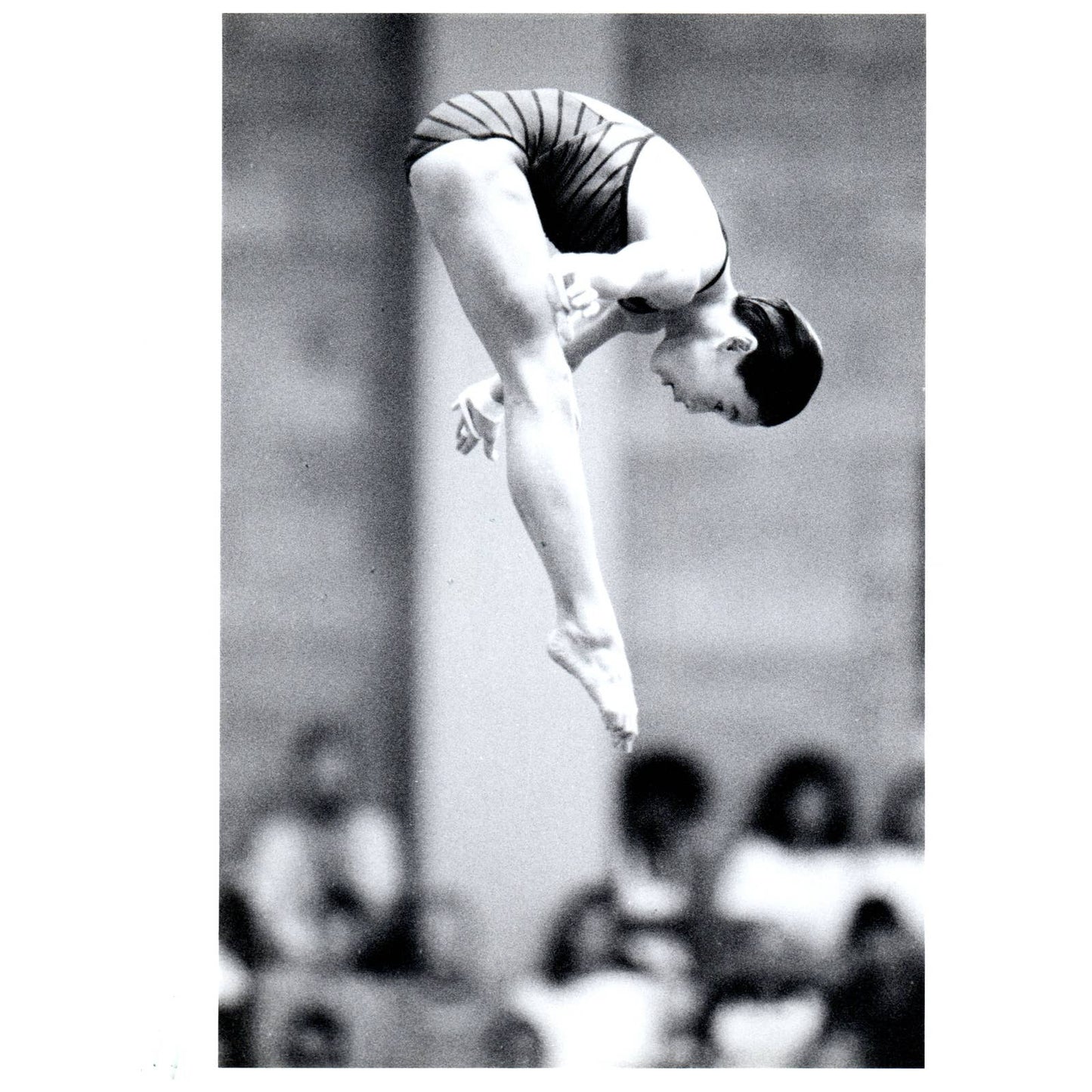 1990 Press Photo Fu Mingxia Wins Gold in Platform Diving at Federal Way 7x10" AD3