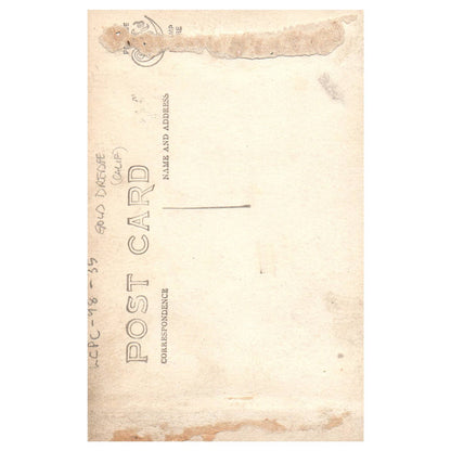 Gold Dredge in California - Original Postcard RPPC TJ8-4