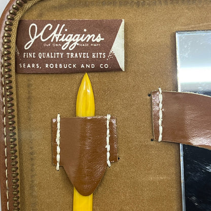 Vintage JC Higgins Toiletry Kit - Men’s Grooming Shaving Celluloid TC9